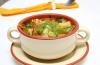 Кулинарные рецепты и фоторецепты Овощной суп из замороженных овощей с курицей