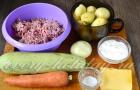 Запеканка из кабачков с фаршем в духовке — рецепты с помидорами, сыром, картошкой и рисом Запеканка из фарша кабачков и картошки